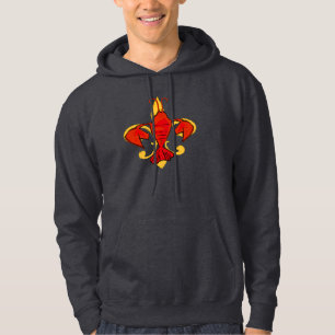 Veste À Capuche Homard, Crawfish Fleur De Lis