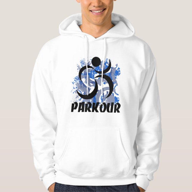 Veste À Capuche Homme courant Parkour (Devant)