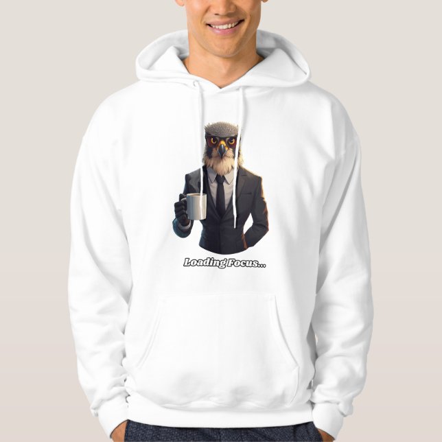 Veste À Capuche Homme d'affaires Faucon Chargeant Café Focus (Devant)