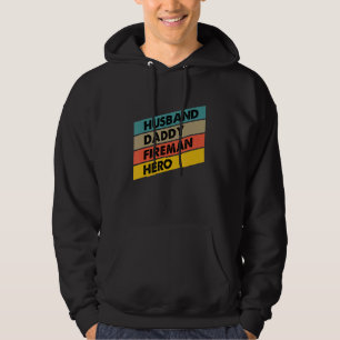 Veste À Capuche Homme Mari Daddy Fireman Héros Pompier Père