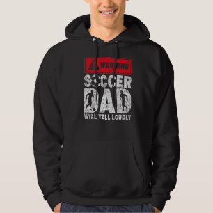Veste À Capuche Homme Vintage Avertissement Football Papa Va hurle