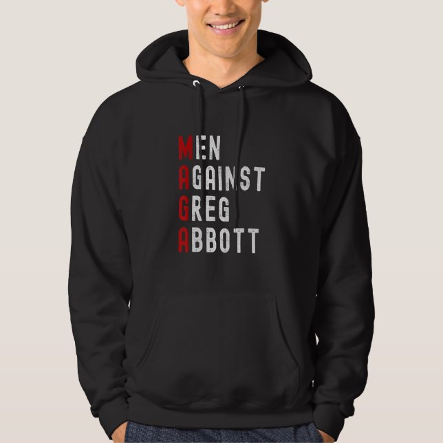 Veste À Capuche Hommes contre Greg Abbott (Devant)