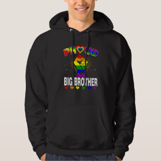 Veste À Capuche Hommes Fier Big Brother Rainbow Lgbt Gay pride Mon