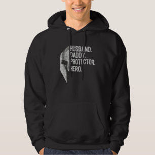 Veste À Capuche Hommes Mari Daddy Protecteur Héros Spartan Sparta 