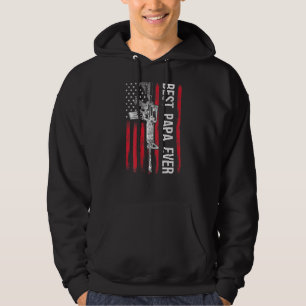 Veste À Capuche Hommes Meilleur Papa Ever Papa Droits des armes à 