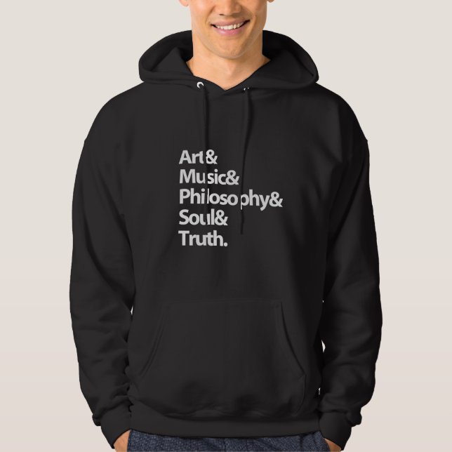 Veste À Capuche HOMMES "musique, philosophie de CHANDAILS ..... " (Devant)