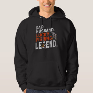 Veste À Capuche Hommes Papa Mari Lucky Fishing Légende Pêche Fis