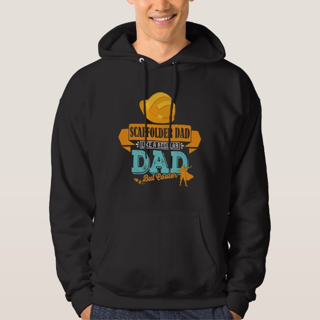 Veste À Capuche Hommes Papa Scaffolder Profession Travail Convient (Devant)