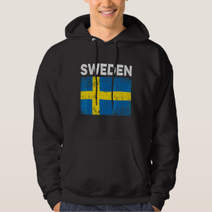 Veste À Capuche Hommes patriotiques Femmes Enfant Suède Drapeau Di