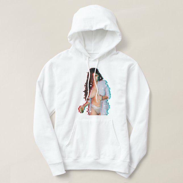 Veste À Capuche Hommes Présents Spéciaux Femmes Mia Khalifa Glitch (Design devant)