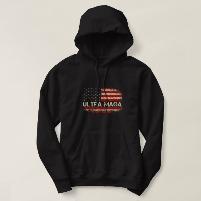 Veste À Capuche Hommes Ultra Mega Fier Républicains Patriotiques F (Design devant)