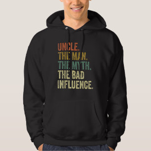 Veste À Capuche Hommes Vintage Amusant Oncle Homme Mythe Mauvaise