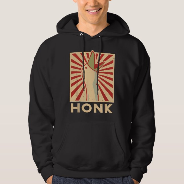 Veste À Capuche Honk goose - Funny Duck chicken meme Gift Idea  (Devant)