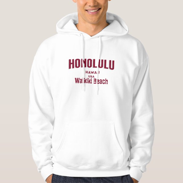 Veste À Capuche Honolulu, Hawaii, États-Unis (Devant)