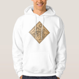 Veste À Capuche Horizon Intérieur - Portrait Géométrique du Désert