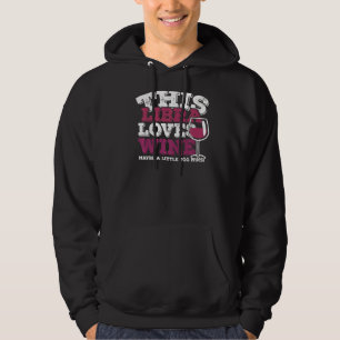 Veste À Capuche Horoscope Zodiac Sign Libra aime le vin