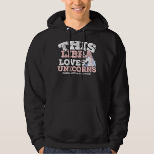 Veste À Capuche Horoscope Zodiac Sign Libra aime Unicornes
