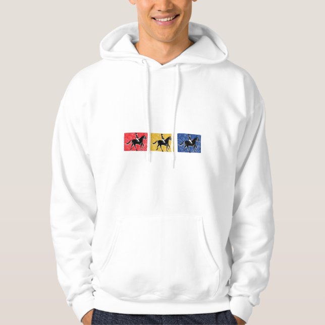 Veste À Capuche Horse et cavalier anglais (Devant)