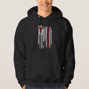 Veste À Capuche Hospice Us Drapeau Américain Patriotique Rn