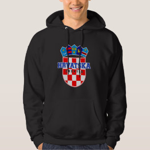Veste À Capuche Hrvatska, Croatie, Hrvatska zastava, Partie croate