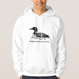 Veste À Capuche Huard canadien stupide Rivalité chauffée Oiseau Lo