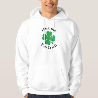 Veste À Capuche Hug Me Je suis Irlandais Lucky Four Leaf Clover Sw