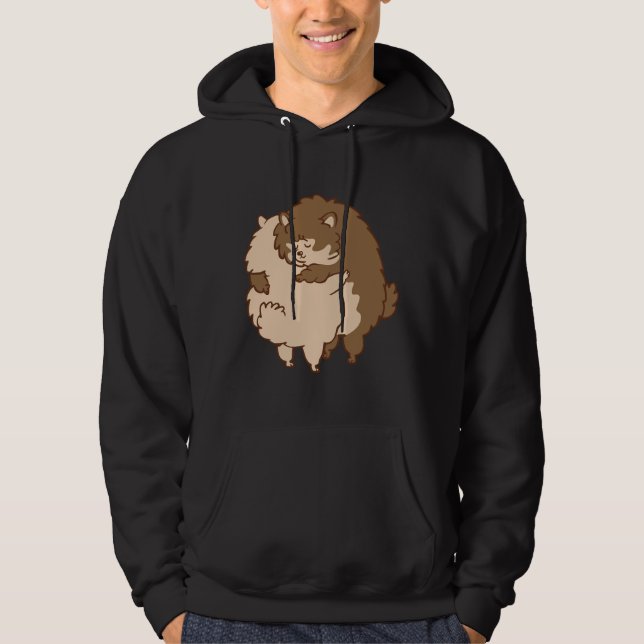 Veste À Capuche Hugs Poméraniens (Devant)