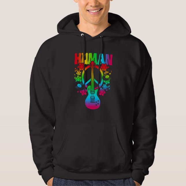 Veste À Capuche HUMAN Rainbow LGBT Flag Gay Pride Month Lesbian 9 (Devant)