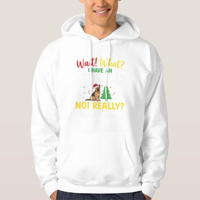 Veste À Capuche Humeur de chien de Noël Humour (Devant)