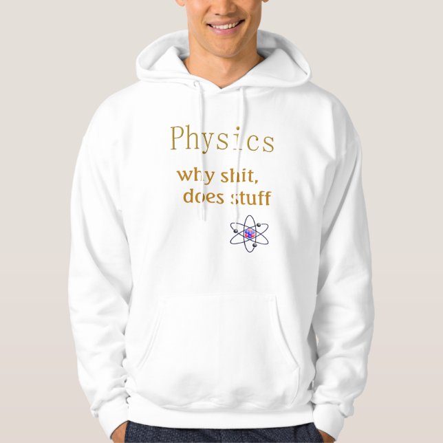 Veste À Capuche humour de physique (Devant)