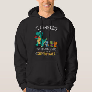 Veste À Capuche Humour de professeur Teachersaurus avec de petits 