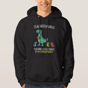 Veste À Capuche Humour de professeur Teachersaurus avec de petits