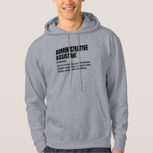 Veste À Capuche Humour de travail de l'assistant d'administration
