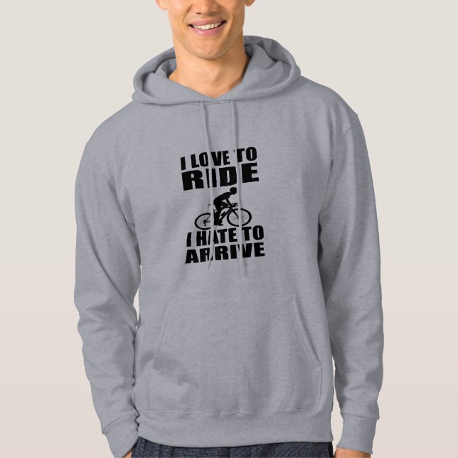 Veste À Capuche Humour VTT - Citation de cyclisme - Cyclisme drôle (Devant)