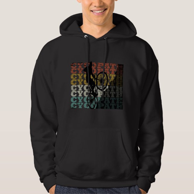 Veste À Capuche Humour VTT - Cyclisme Drôle - Cycopathe (Devant)