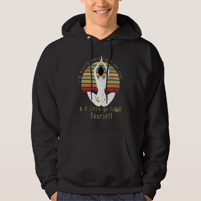 Veste À Capuche Humour Yoga Namaste (Devant)