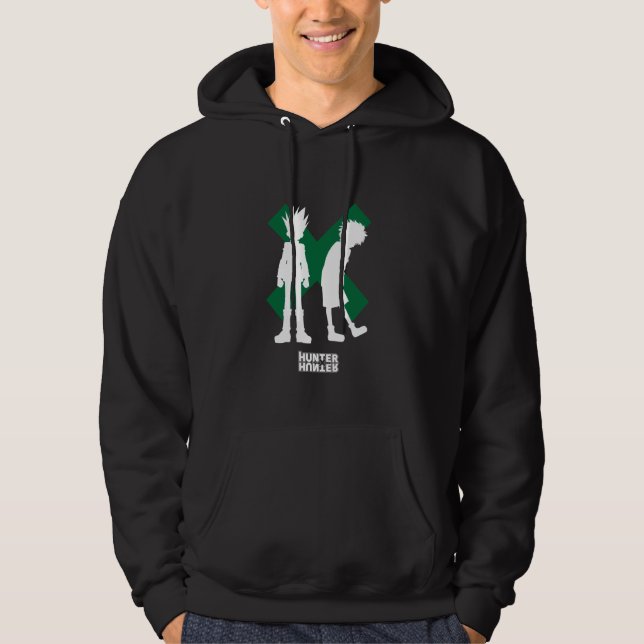 Veste À Capuche Hunter X Hunter Gon Freecs Et Killua Silhouettes (Devant)
