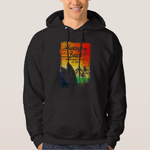 Veste À Capuche Huntington Beach Surf City Californie Surf Vintage