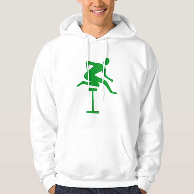 Veste À Capuche Hurdling - Vert herbe (Devant)