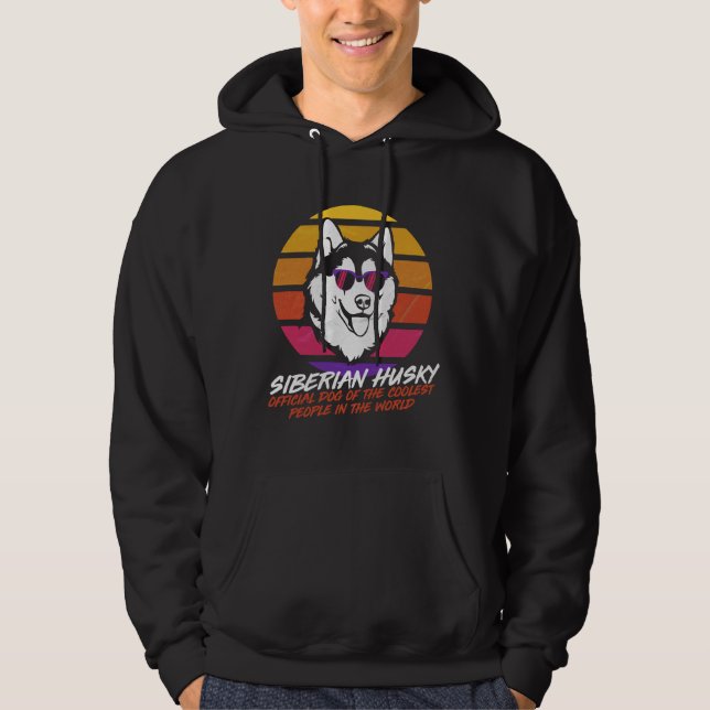 Veste À Capuche Husky sibérien le plus froid (Devant)