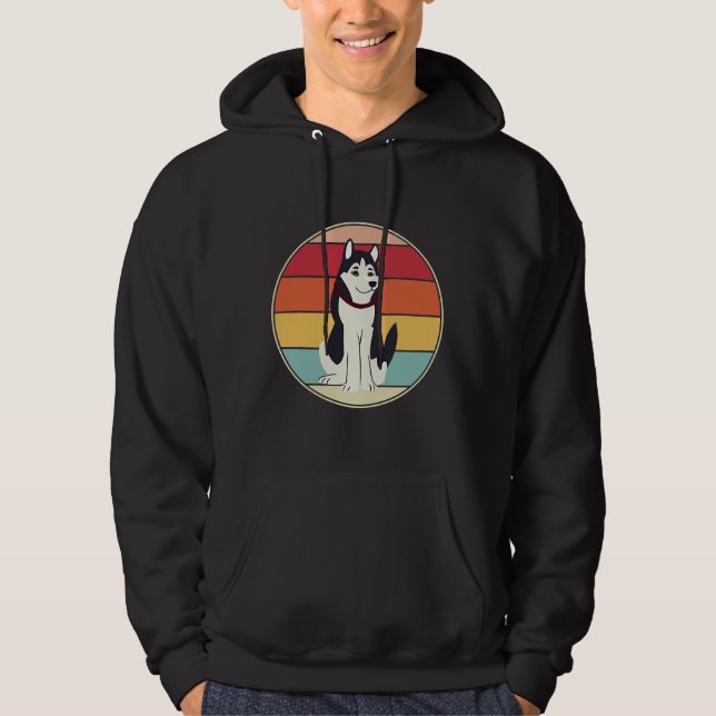 Veste À Capuche Husky Vintage Retro (Devant)