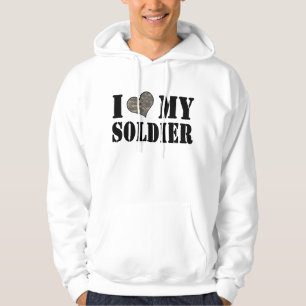 Veste À Capuche I coeur mon soldat