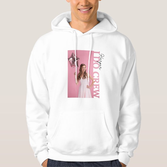 Veste À Capuche I Do Crew Bride Party Photo Hoodie | Personalised  (Devant)