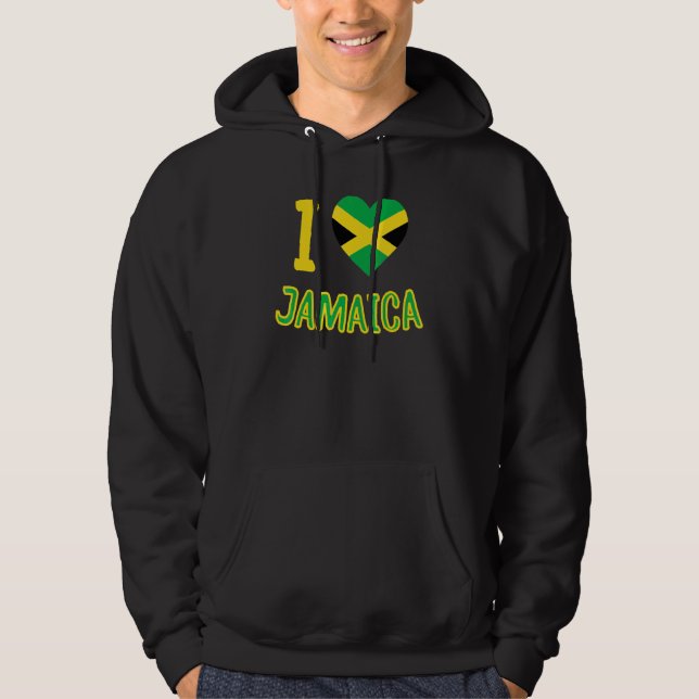 Veste À Capuche I Heart Jamaïque (Devant)
