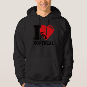Veste À Capuche I Heart Montréal Belle Ville Canadienne I Love Mo