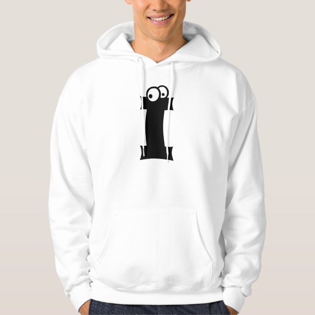 Veste À Capuche I, lettre avec les yeux (Devant)