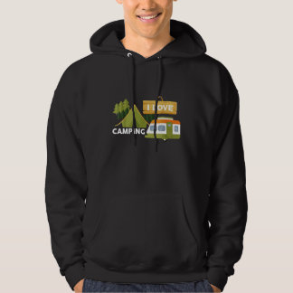 Veste À Capuche I Love Camping Happy Camper Hobby Sports Nouveauté