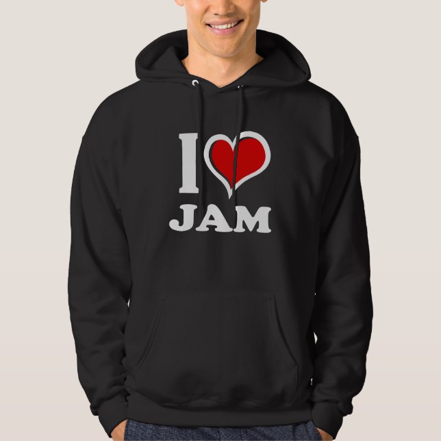 Veste À Capuche I Love Jam I Heart (Devant)