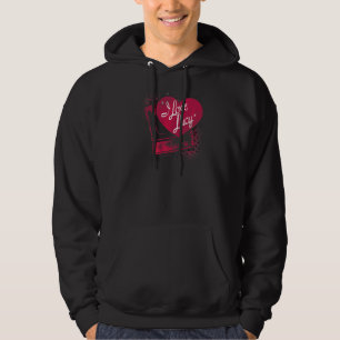 Veste À Capuche I Love Lucy Spray Paint Heart