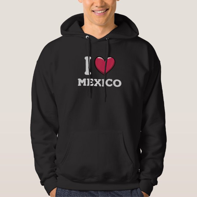 Veste À Capuche I Love Mexique 7 (Devant)